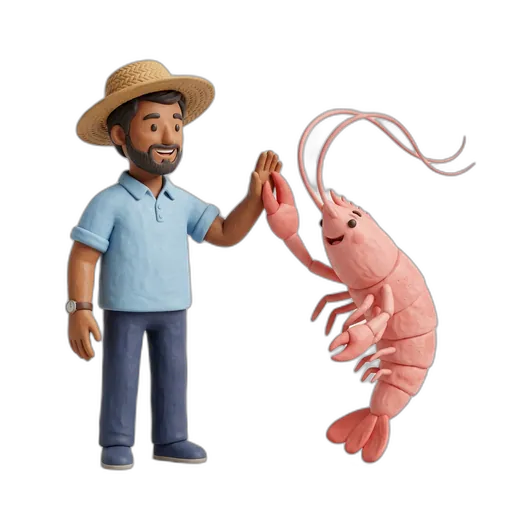 Farmer and Shrimp